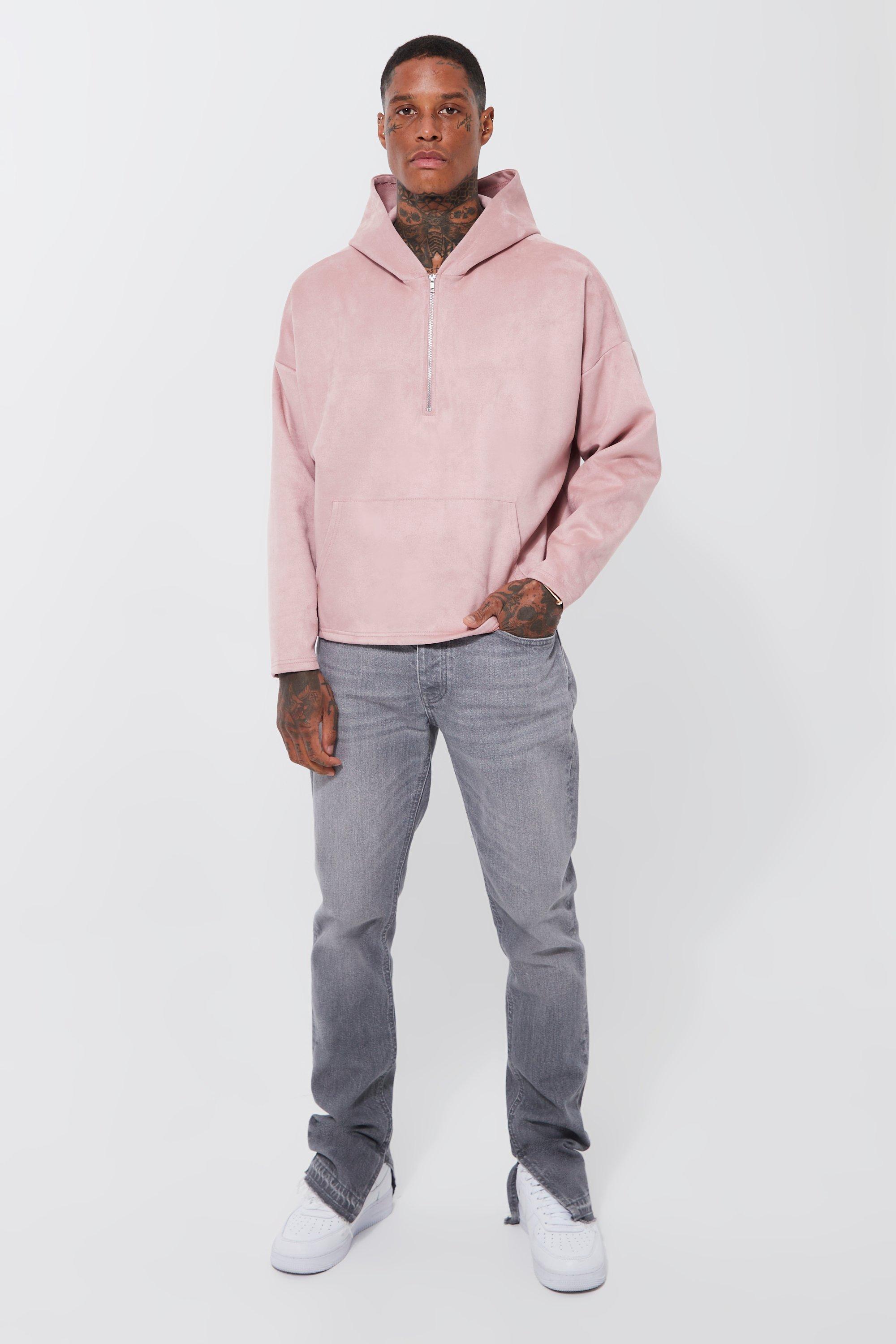 Light pink hoodie mens sale